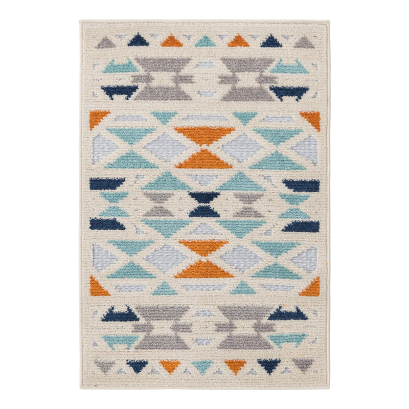 Tapis intérieur / extérieur pour enfants Aceves, Rectangle 2 pi x 3 pi