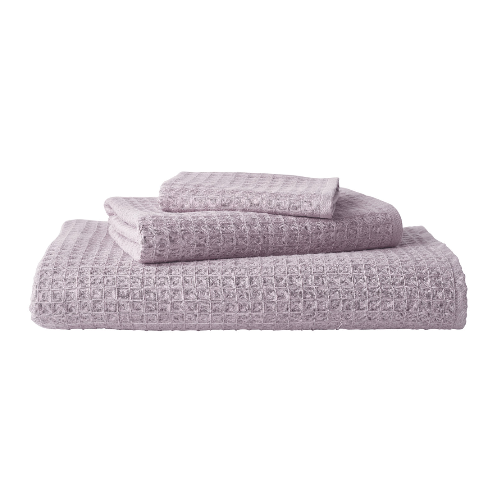 Waffle Twist Cotton Hand Towel, Orchid
