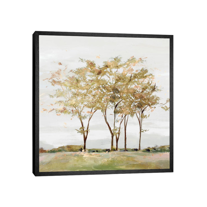 Golden Acre Wood by Isabelle Z - Print on Canvas, 66.04 cm H x 66.04 cm W, Black Framed