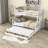 Geesa Twin Over Full Bunk Bed with Built-In Ladder , Trundle Bed Included-219923154