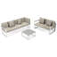 Ensemble de conversation d'extérieur en aluminium avec canapé, causeuse et table basse Chelsea-1392023651