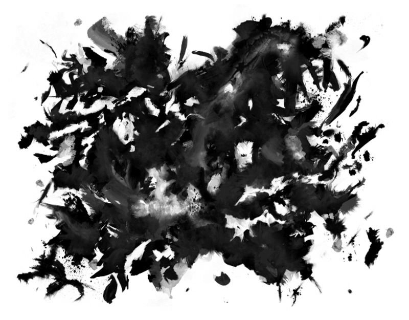 Valued Spaces Print by Ariel Gonzalez, Brush Gel, 47" H x 60" W x 1.5" D