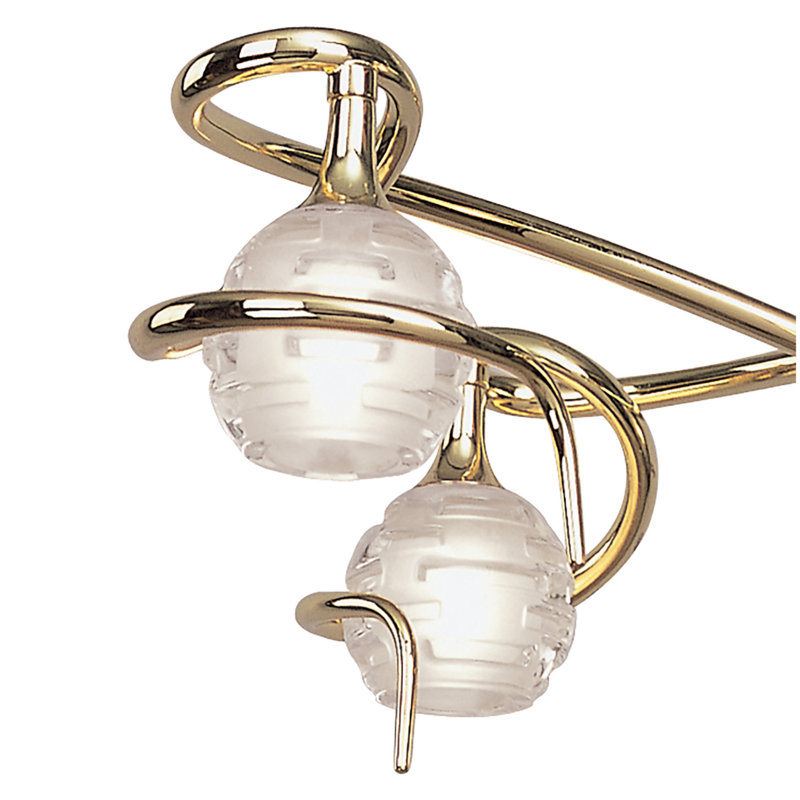 4 - Light Polished Brass Cluster Pendant