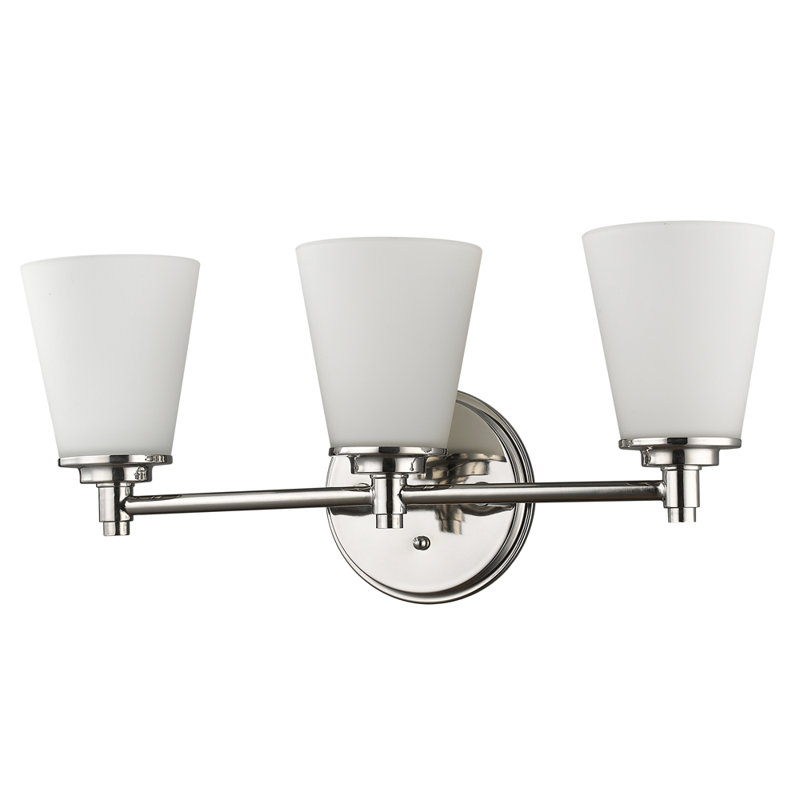 Vanmeter 3 - Light Dimmable Vanity Light, Polished Nickel