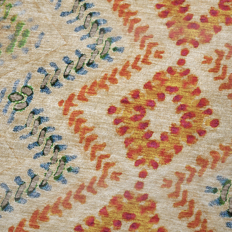 Jeté géométrique Addison Sherpa ASB683, Beige