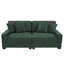 2 - Piece Upholstered Corduroy Modular Sectional Sofa with Pillow Back and Solid Wood Legs-1717748302