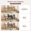 Ensembles de table de salle à manger noirs peu encombrants avec finition en bois, conception moderne pour les petites cuisines