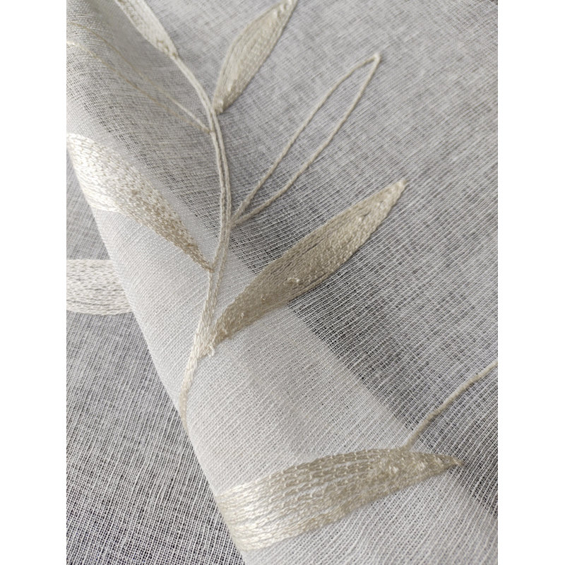 Millard Voile Semi Sheer Single Curtain Panel, 150" W x 206" H