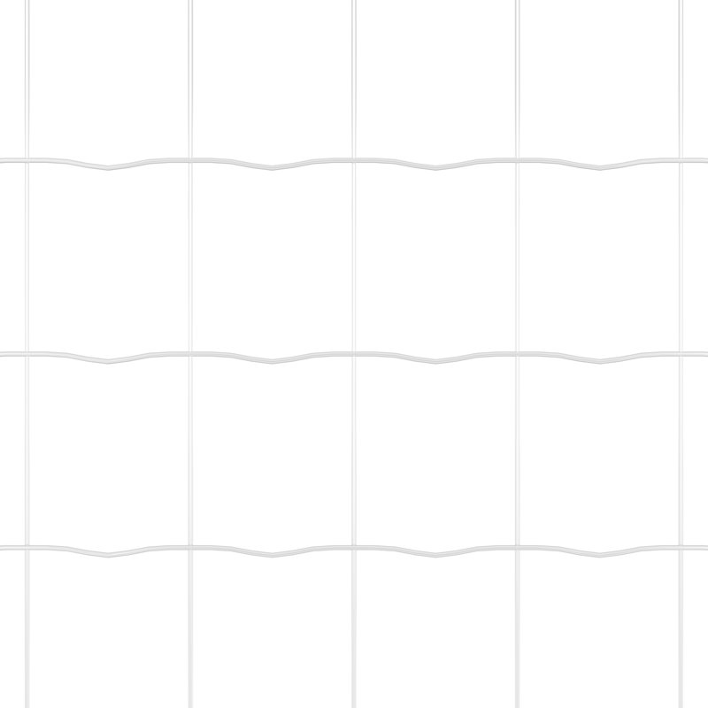 Galvanised Steel Border Fencing, Silver, 40 x 5000 x 0.2 cm