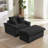 Accent Armchair With Ottoman-442978188