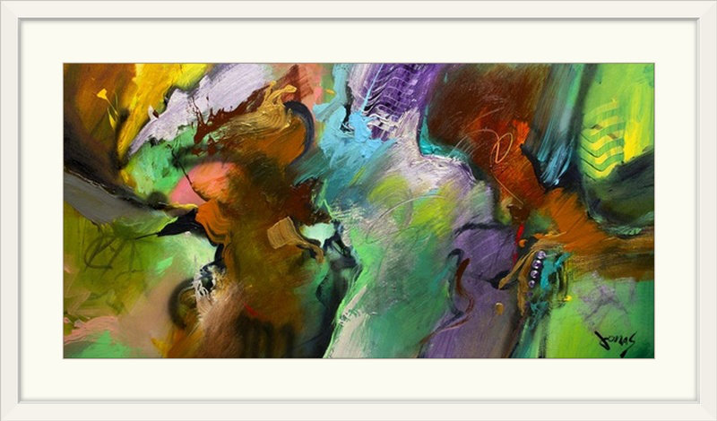 «Summer Fresh» par Frioucheburg, impression, H 20 po x l 32 po x P 1 po, Cadre blanc