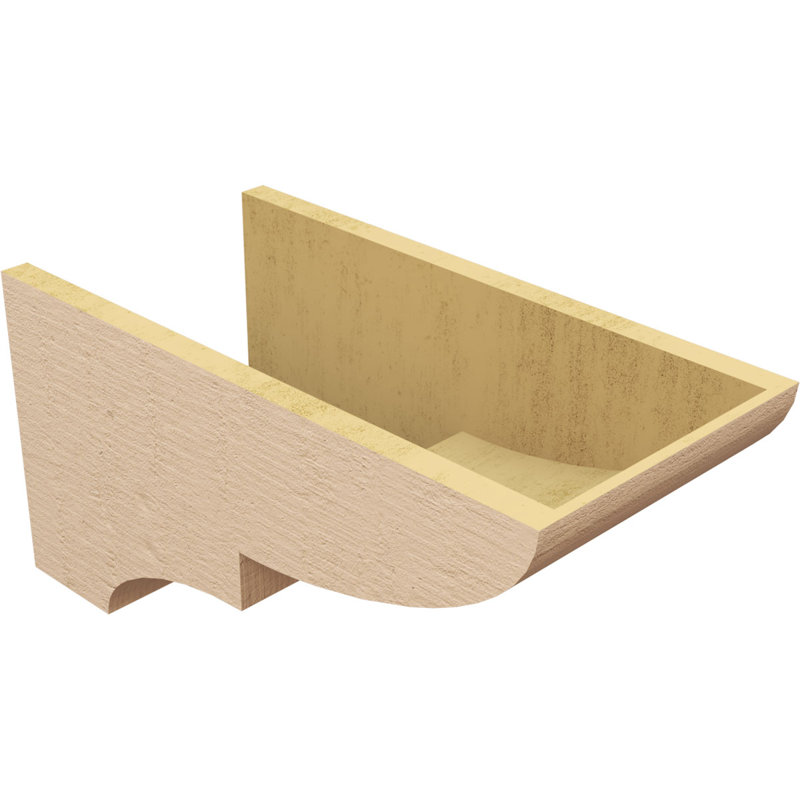 Bois de cèdre brut Ridgewood, Corbeau apprêté Ridgewood, H 11 po x l 11 po x P 22 po