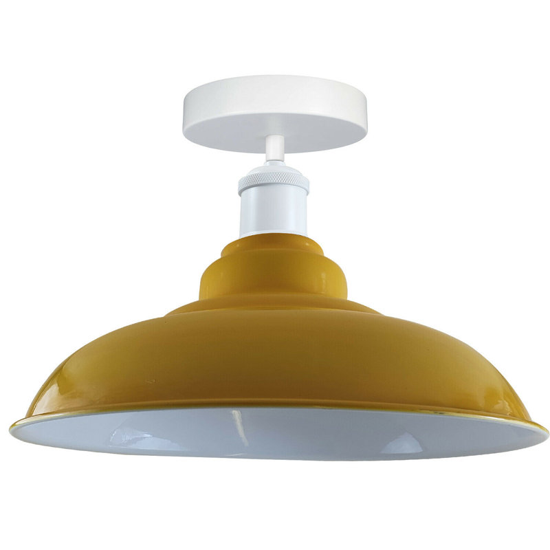 Navi Semi Flush Mount, Yellow