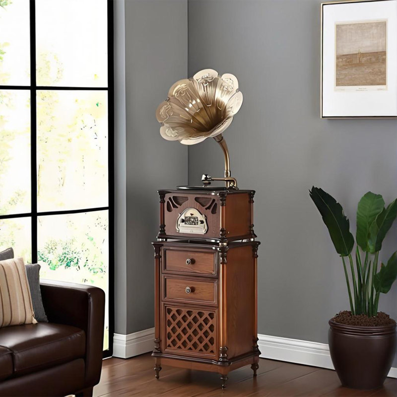 Tourne-disque rétro avec Bluetooth intégré