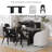Beverlyn Oval Solid Wood Base Dining Table