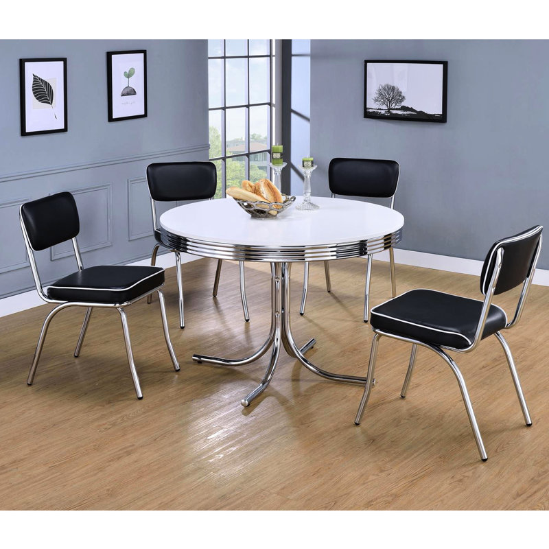2 chaises d'appoint noires rembourrées de mousse, rembourrées en mousse, rembourrées de salle à manger contemporaine (de 2), rembourrées (de 2)