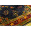 Tapis rectangulaire chinois en laine noué à la main de style antique années 1920 bleu art déco