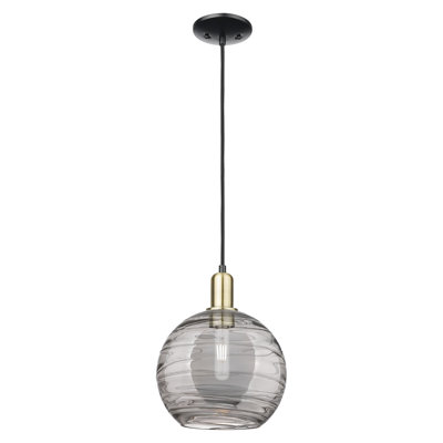 Arcadia - Athens Deco Swirl - Mini-luminaire suspendu à cordon 1 lumière