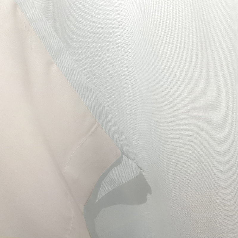 Cotton Blend Room Darkening Curtain Pair, White, Width 117 x Drop 229 cm