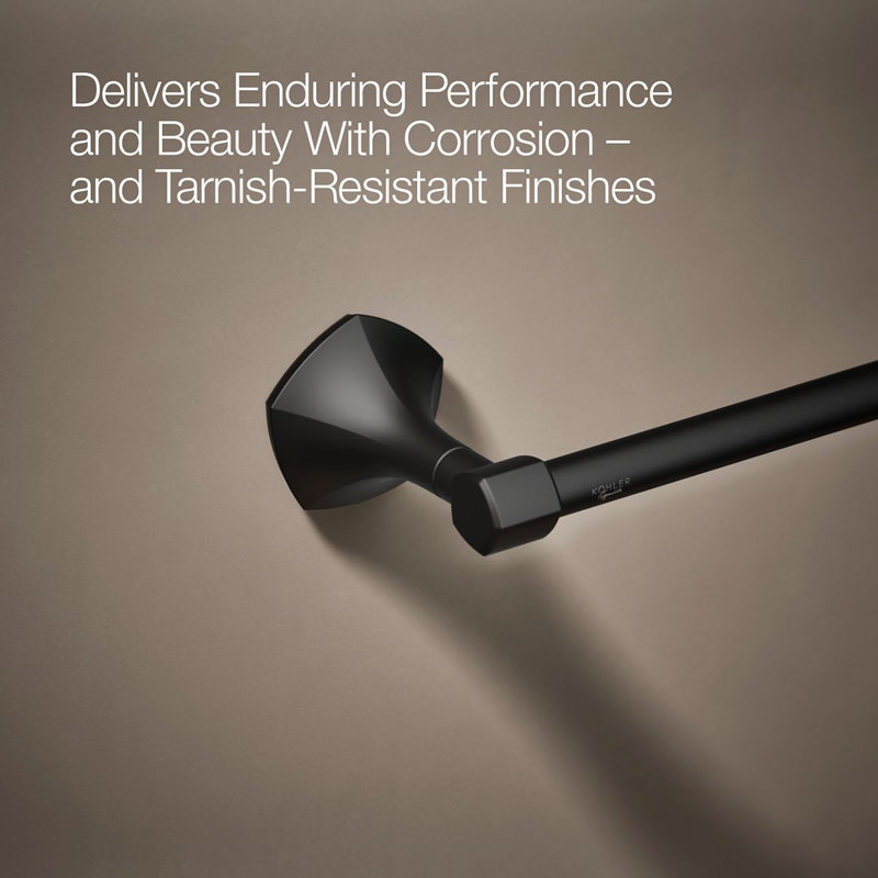 Occasion Towel Bar, Matte Black, 2.31" H x 24" W x 3.5" D