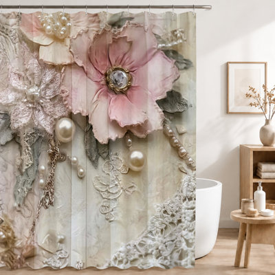 Rideaux de douche avec crochets inclus