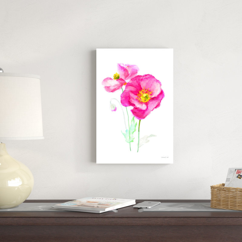 «Color of Spring III» par Danhui Nai - peinture sur toile tendue, H 18 po x l 12 po