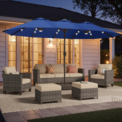 Parasol 14,5Ft Double-Side Patio
