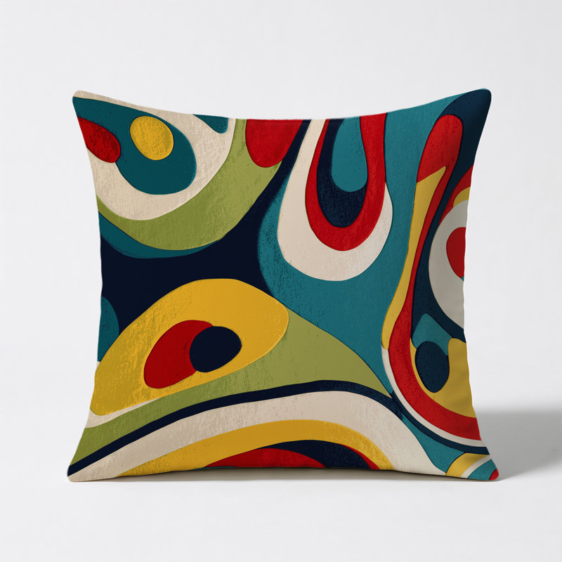 Retro Snap Indoor And Outdoor Pillow, Square 18"