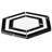 Santorini 4" x 4" Hexagon Polished Marble Mosaic Floor and Wall Tile-48761184