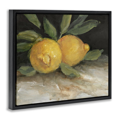 Art mural sur toile flottant, "Traditional citrons traditionnels" par Carol Robinson
