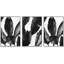 "Minimal Botanical", impression sur toile encadrée moderne, noir et blanc, feuille de bananier, 3 pièces-91259733-91259735