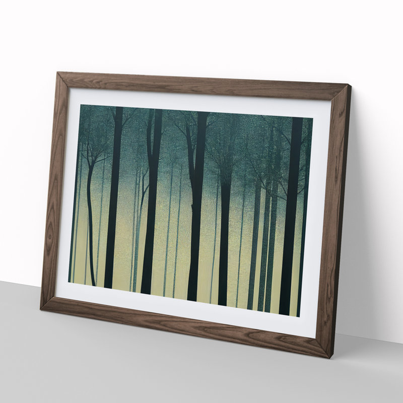 A Wonderful Forest - Framed Print, 25cm H x 34cm W x 2cm D, Walnut