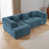 Chenille bleu sélectionné