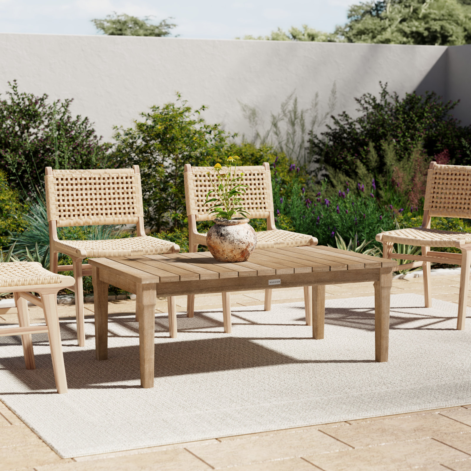 Samya 26'' Outdoor Coffee Table, Natural
