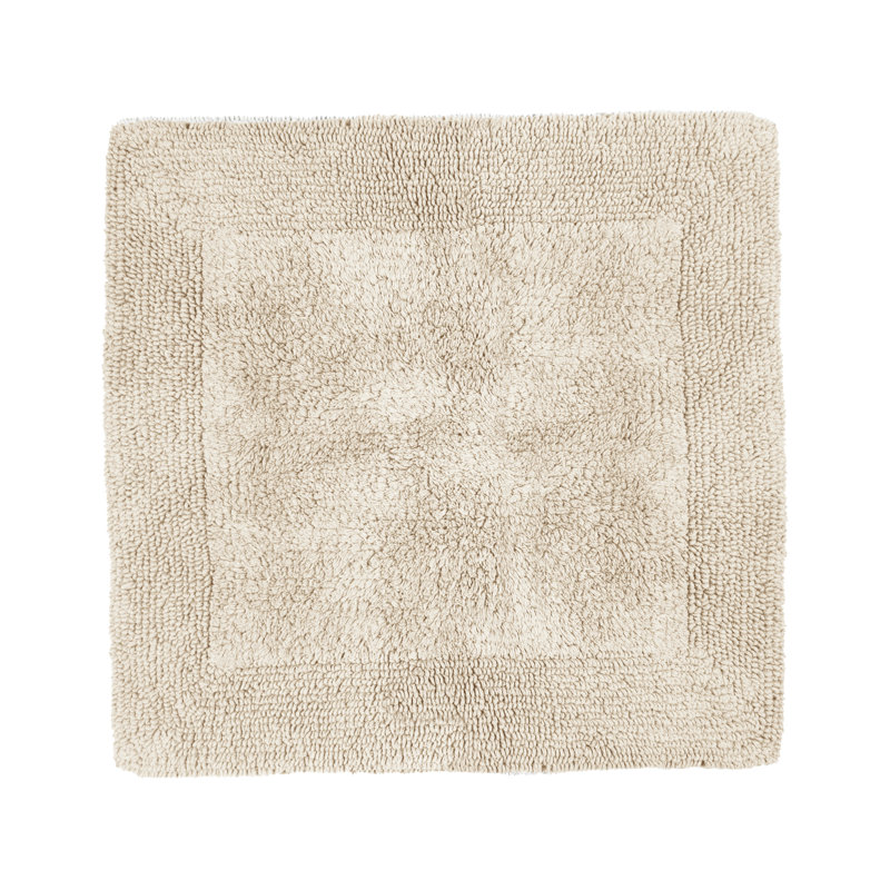 Nagelly Reversible Square Bath Mat, Stone