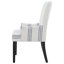 Chaise avec accoudoirs rembourrée Hanlon beige