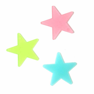 100 Pcs Colorful In The Dark Luminous Fluorescent Noctilucent Plastic Wall Stickers Murals Decals For Home Art Decor Ceiling Wall Decorate Kids Babys