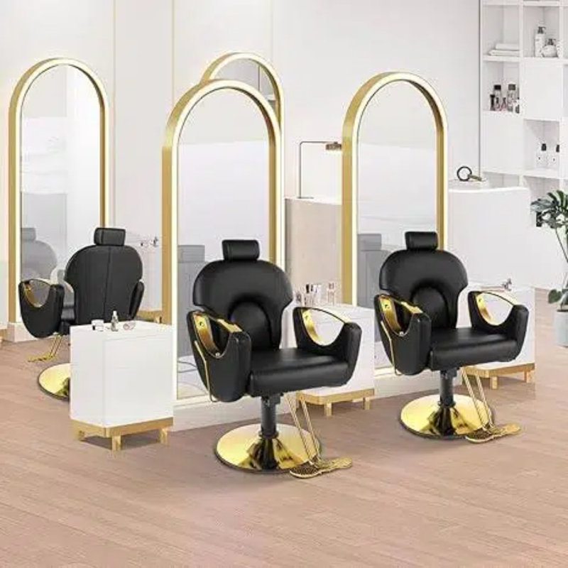 Fauteuil de massage inclinable et réglable en similicuir Beauty Spa, Noir