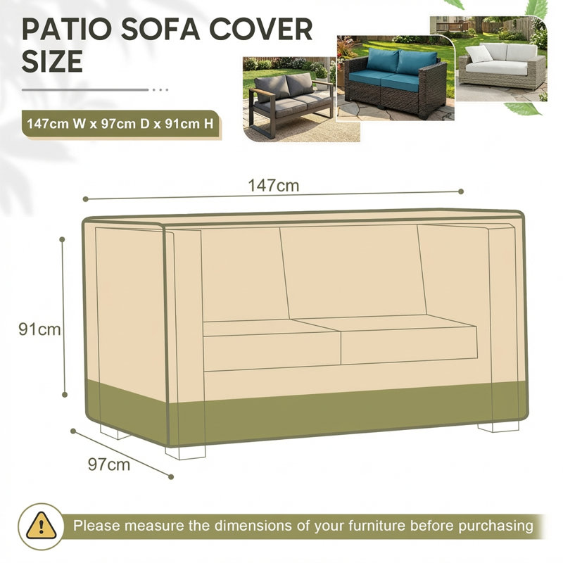 Outdoor Patio Sofa Cover
