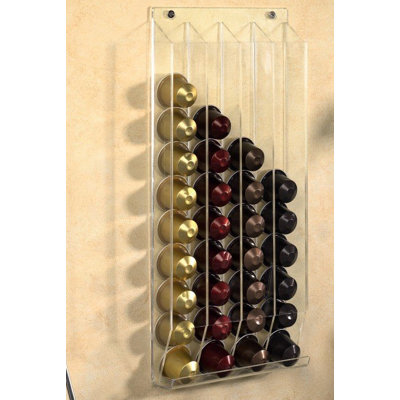 Support mural en acrylique pour dosettes de café Nespresso Stillwater