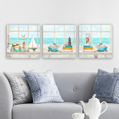 Ensemble de 3 impressions sur toile tendue