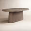 Marielle 84" Oval Pedestal Dining Table, Cocoa