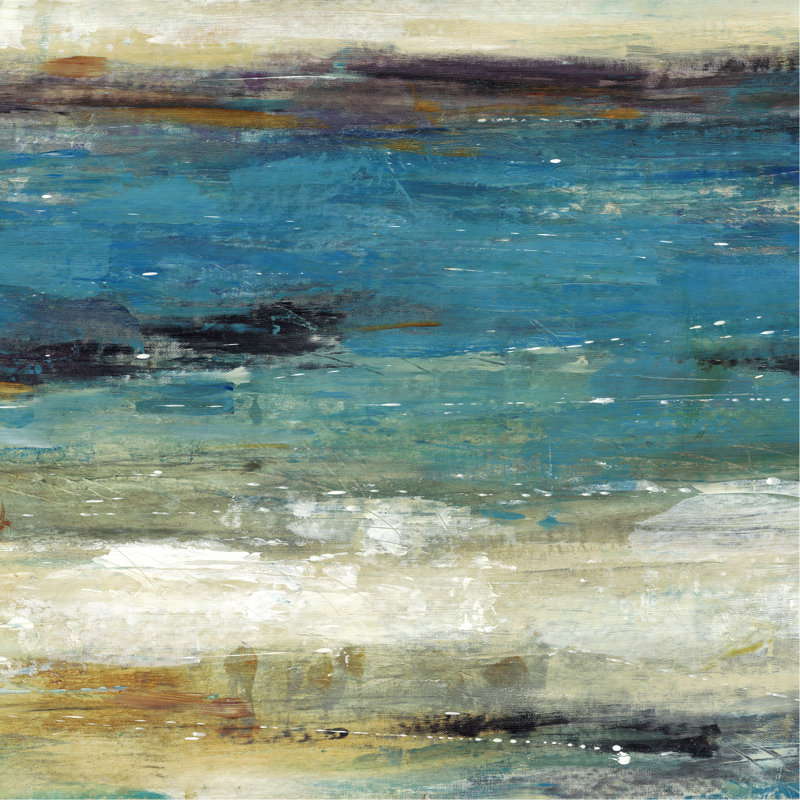 Sea Breeze Abstract I by Tim OToole - Wrapped Canvas Painting, 30cm H x 30cm W