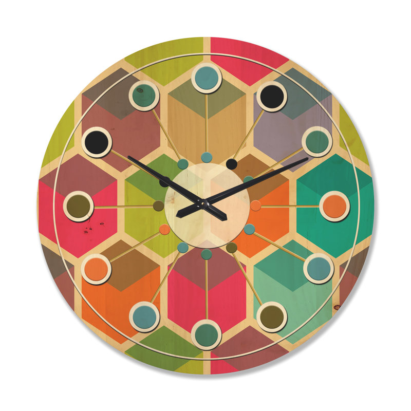 Horloge murale Hexagon, Très grand