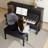Pirecart 31.1” Adjustable Duet Piano Bench with Storage, Solid Wood Heavy Duty Bedroom Stool with Tear Resistance Faux Leather Upholstered, Versatile Entryway Bench with Storage, Black-242577736