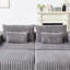Fauteuil-lit modulaire surdimensionné de 87 po avec méridienne moderne surdimensionnée et amovible de couleur grise-331063076