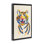 Cadre flottant aquarelle Tiger Roar, design par Karolina Sato