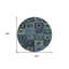 Tapis d'intérieur rond 8 po