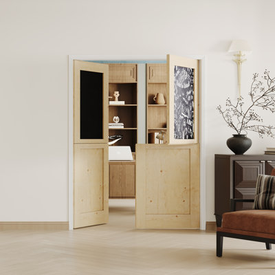 Dalle de porte avec panneau noir Dutch
