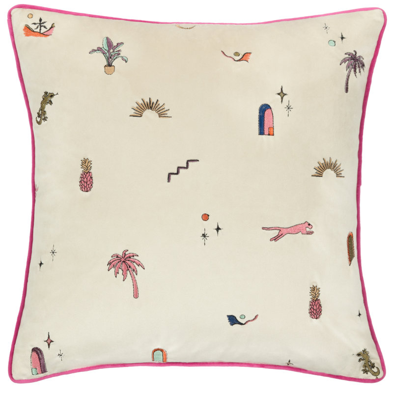 Eivissa Abstract Square Throw Cushion